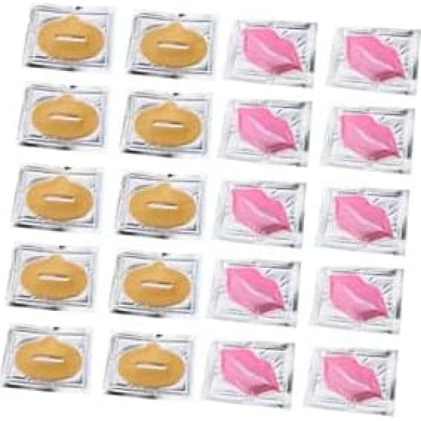 Pack of 20 Exfoliating Lip Mask Lip Care Lip Treatment Lip Care Cracked Lip Sleep Mask Gel Lip Masks Exfoliating for Lips Collagen Material