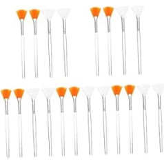 Pack of 20 Skin Portable Mixing Salon Cosmetic Mask Beautician Flexible Face Care Soft for Chemical Cream Brush Home Soft Beauty Fan-Shaped Tools