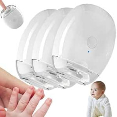 Universal Automatic Nail Grinder for Adults and Children, Electric Nail File, Nail Polisher with LED Light and 3 Gears, Rechargeable Electric Nail Trimmer for People (3)