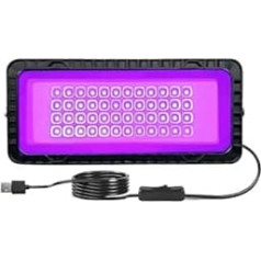 UV-Lampe zur Aushärtung, 48 LED-Schwarzlichtstrahler, violette Lichtkonzentratoren, 395 UV-Härtungslampen, Halloween-Dekorationslichter, Familienfeiern