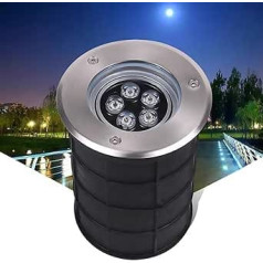 LED vergrabene Lichter für den Außenbereich, 12 W verstellbarer Winkel, Landschaftslampe, IP67 wasserdichter Gartenstrahler, 24 V eingebettete Bodenbeleuchtung für Weg und Terrasse, Grün