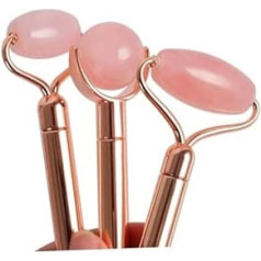 Mikinona 1 Set Jade Massage Device Eye Face Firming Rolling Massager Eye Beauty Roller