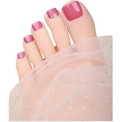 Toenail Stickers Semi Cured Gel Toenail Strips Solid Color Toenail Polishing Strips Toenail Art Decoration