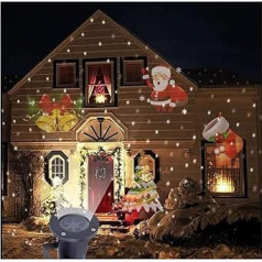 12 Muster LED or Lampe Weihnachten Schneeflocke Herz Geburtstag Hochzeit Party LED Licht Startseite Weihnachten Halloween Dekor