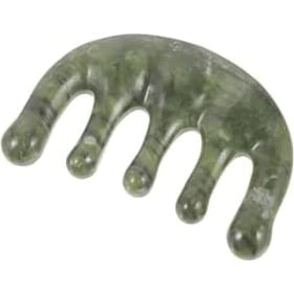 CANIGHT Jade-kopfhaut-massagekamm Mini-bürste Handtasche Gua-sha-kamm Kopfhautmassage