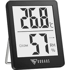 DOQAUS Hygrometer Thermometer Indoor Mini Thermo-Hygrometer Indoor Moisture Room Thermometer Humidity Meter with High Accuracy for Indoor, Baby Room, Living Room, Office