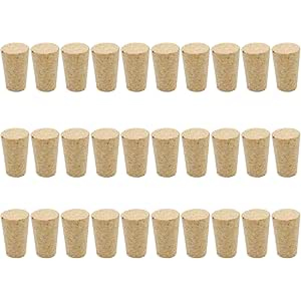 30 Stcs Holzbierflaschen Stopper Wiederverwendbares Kork Plug Tapered Cork Stoppers Dekorative Weinflaschenkorken Accessoires