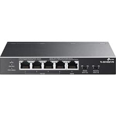 TP-Link TL-SG1005P-PD | 5-Port PoE Passthrough Gigabit Ethernet Switch | 1 PoE++ in @ 90W, 4 PoE+ Output up to 66W | Plug & Play | Expansion Mode | QoS, IGMP, PoE Auto Recovery | PoE Only