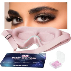 Eye Mask for Eyelash Extensions, Sleep Mask for Women, 3D Contoured Eyelash Sleep Mask for Extensions, Eye Covers for Sleeping for Travel, Airplane, Meditation