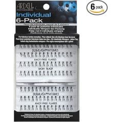 ARDELL Knot-Free Individuals Eye Lashes, Short, Black, Pack of 6