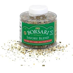 Borsari Savoury Salt Mix - Gourmet Sea Salt with Fresh Herbs and Spices - Gluten Free, Natural, Keto Friendly, All Purpose Seasoning with Thyme and Lavender - 4oz Shaker Bottle