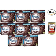 Italian Gourmet Fitness Cocoa Protein Bars without Added Sugar 8 x 80 g Value Pack (32 Bars of 20 g) Crispy Breakfast Cereal Bars with Cocoa High Protein Snack + Italian Gourmet Polpa