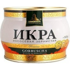 Caviar - Zarendom Gorbuscha Salmon Caviar Premium 500 g Tin - Red Caviar - Caviar - Ikra