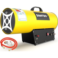 Gas Heater Fan 30-50 kW Power Regulation Portable Heating Cannon Gas Heater Construction Heater Air Volume 1000 m³/h Fan Heater Gas Electric Heater for Construction Sites Garage