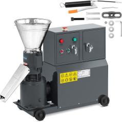 Granulēšanas iekārta zāģskaidu granulu ražošanas iekārta mobilā 3 kW 400 V 100 kg/h 120 mm diametrs