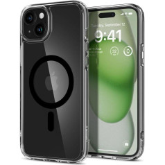 Spigen Ultra Hybrid Mag futrālis ar MagSafe priekš iPhone 15 melns