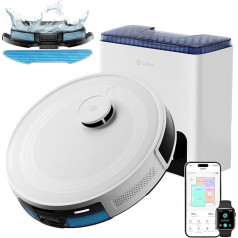 LEFANT M2L Plus Robot Vacuum Cleaner with Wiping Function, 130 Min, Robot Vacuum Cleaner with 6000 Pa, Robot Vacuum Cleaner with Laser Navigation with Mapping, PSD Obstacle Detection, Vacuum Cleaner Robot, Ideal for Pet Hair