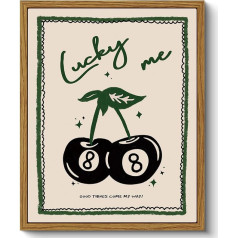 ARPEOTCY Cherry Black 8 Framed Canvas Art Print
