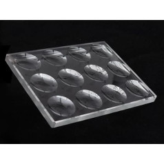 5 mm Dicke, kreisförmiger konkaver Hohlraum, Objektträger for biologische Mikroskope, optisches Glas, mehrere Vertiefungen optional(8 wells)