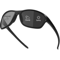 Myiaur Self-tinting cycling glasses, women's polarised sports glasses with UV protection, photochromatic sunglasses for cycling, running and outdoor use