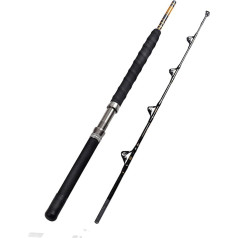 Fiblink 1 piece/2 pieces salt water offshore heavy trolling rod big game roller rod conventional boat fishing rod with reel guides
