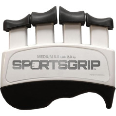 Hand and Finger Exerciser (Medium - 5lbs / 2.3kg) – Best Ergonomic Finger Strengthener to Improve Grip for All Sport Athletes