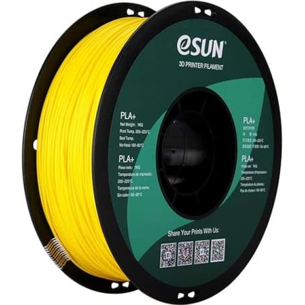 esun 1.75 mm PLA Pro (PLA +) 3D Printer Filament 1 kg Spool (1), 19, Colours to Choose From
