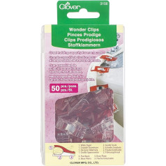 Clover By The Yard Red Fabric Clip