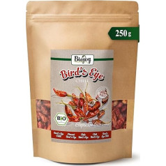 Biojoy BIO-Birds Eye Chilli Whole (250g), Dried Bird Eye Chili Pods, Extremely Spicy