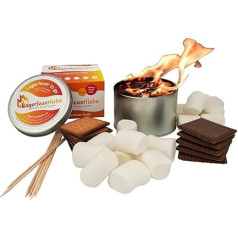 Marshmallows Set | Gift Set Campfire to Go | Campfire Love® | Ideal for Camping | Mini Campfire | Table Fire | Fire Bowl