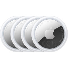 Apple AirTag (2nd Generation) 4 Pack: Tracker for Keychain, Wallet and More: Sound Locator - Easy Setup with One Click via iPhone or iPad, Key Finder, Accurate Search