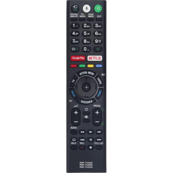 ALLIMITY RMF-TX300E sub RMF-TX200E Remote Control Replacement for Sony Bravia TV KD-43XE8005 KD-55XE8505KD-55XD8505 KD-55XD8577 KD-55XD8599KD-55XE9005 KD-75XE9405finfinKD-55XD8005 KD-55XD8005