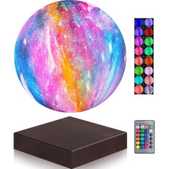 VGAzer Magnetic Levitation Moon Lamp Globe Night Light Floating 3D Moon LED Colourful Light for Home Decoration Table Lamp