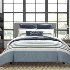 Nautica Lansier Duvet Cover Set, Twin, Grey
