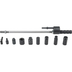 KS Tools 152.1450 Air chisel injector pump puller set with adaptors, 10 pcs