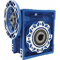 GTPBAO NMRV075 Schneckengetriebe-Drehzahlminderer 90B14 Flansch mit 24 mm Eingangswelle 35 mm Ausgangsbohrung Reduzierwelle(Ratio 40 to 1)