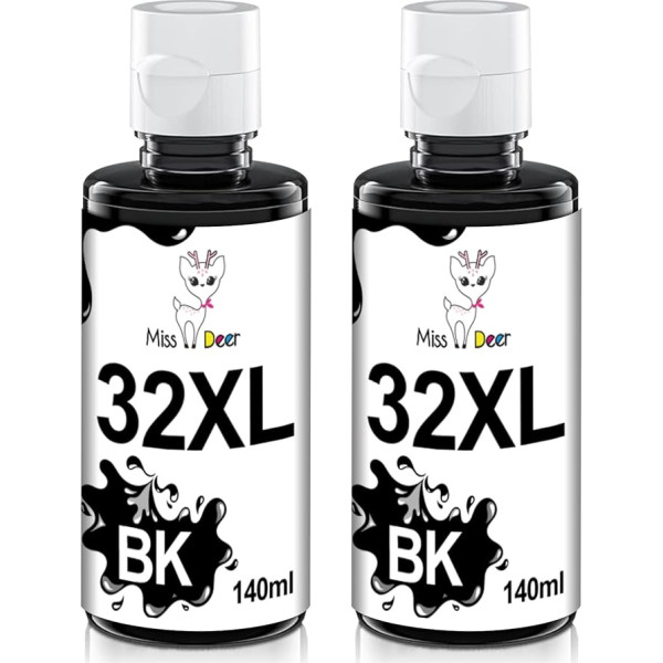 Miss Deer 32XL for HP 32XL Compatible with HP Smart Tank 7005 7006 7305 7306 7605 5105 5106 5107 455 515 519 530 558 559 570 655 670 750 750 750 7 90 All In one pack