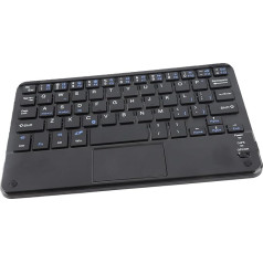 Ultra Slim Wireless Keyboard, Small Bluetooth Keyboard with Touchpad, 10M Wireless Range, 280mAh Battery, Portable BT Keyboard for Android