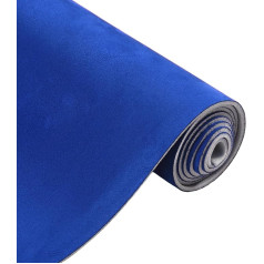 Dachhimmel Stoff,Autohimmelstoff Wildleder-Dachhimmelstoff, 56 x 145 cm, 61 x 145 cm, 115 x 145 cm, 193 x 152 cm, Schaumstoffrückseite for Auto-Innendachreparatur, Blau(56cmx145cm Blue)