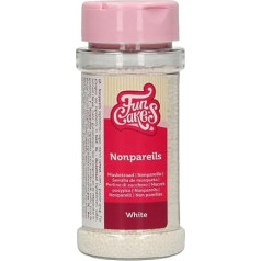 FunCakes Nonpareils White Cake Sprinkles Good Taste Perfect for Decorating Cakes 80g