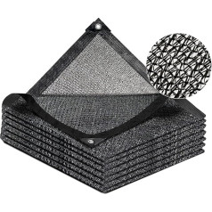 LATERN 40% Shade Fabric with Eyelets, 2 m x 6 m Garden Mesh Shade Tarpaulin HDPE Sun Protection Net UV-Resistant Net for Greenhouse Cover Patio Plant Flower Chicken Coop Carport