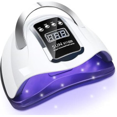 320W UV LED Nagellampe für Gelnägel, Professioneller Nageltrockner mit 66 LEDs, 4 Timer & Low Heat Modus, Automatischer Sensor LCD Display für Zuhause & Nagelstudio