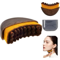 Lymphatic Contour Face Brush, Dry Face Brush for Lymphatic Drainage Massager, Anti Swelling, Lifting, Chin and Jaw Shaping (1 Soft Gua Sha Brush)