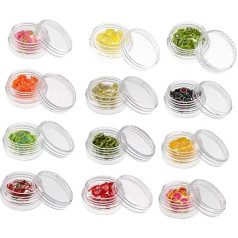 VICASKY 1 Box of Colours DIY Nail Art Sequins Fruit Discs Polymer Clay Nail Decorations Lightweight for Manicure DIY Nail Design Nail Foils Self-Adhesive Artificial Nails Accessories