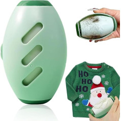 1 x Haustierhaarentferner, Fusselrolle, wiederverwendbar, tragbar, wiederverwendbar, Tierhaarentferner, klebriger Reiniger für Reisen, Haushalt, Wäsche, Staub, Fusseln (hellgrün)