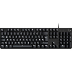 Logitech G 413 SE Mechanical Gaming Keyboard - With Backlight, Tactile Mechanical Switches, Anti-Ghosting, Compatible with Windows, macOS, German QWERTZ Layout - Black