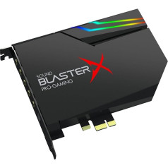 Creative Sound BlasterX AE-5 Plus SABRE32 High Resolution PCI-e Gaming Sound Card and DAC with 32-bit/384KHz, Dolby Digital and DTS with up to 122dB Noise Ratio, RGB Aurora Lighting System