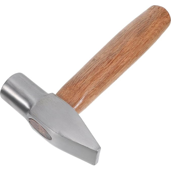 SEWACC Small Hammer Duck Beak with Wooden Handle Short Repair Hammer for Jewellery Making and Camping Precise Craft Tool for DIY