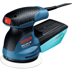 Bosch Professional GEX 125-1 AE Exzenterschleifer (125-mm-Schleifteller, 250 W, 3x Schleifblatt, im Handwerkerkoffer)