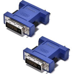 EVanlak 2 x DVI EDID Emulator Passthrough Display Emulator (Monitor without Rearranging My Desktop) Use with KVM Switches/Video Splittersand Extenders -2560x1600@60Hz